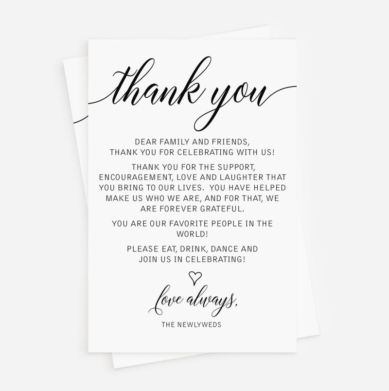 All-Ewired-Up All Ewired Up Wedding Thank You Cards, 50 Pieces, 4x6 Inch, Multicolor - Image 1